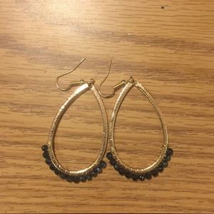 Blue and Gold earrings